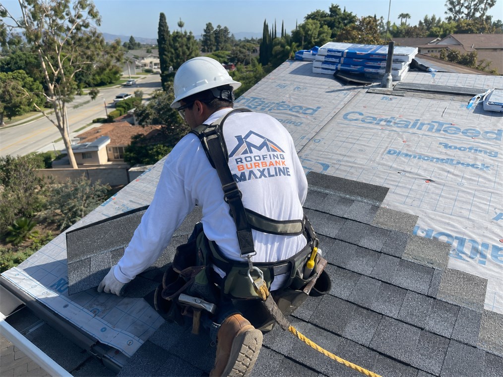 Completed roofing project — shingle roof